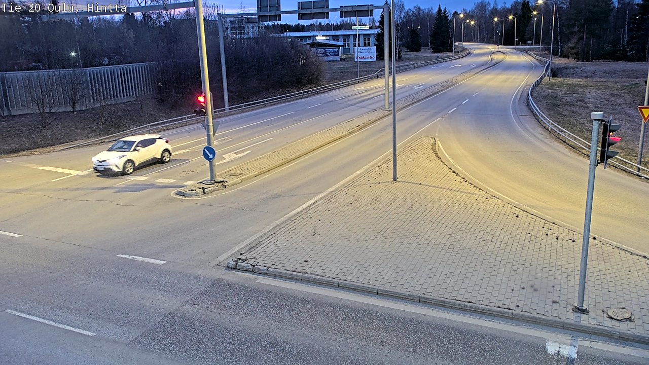 Weather Camera Image Väg 20 Uleåborg, Hintta, Oulu, Pohjois-Pohjanmaa