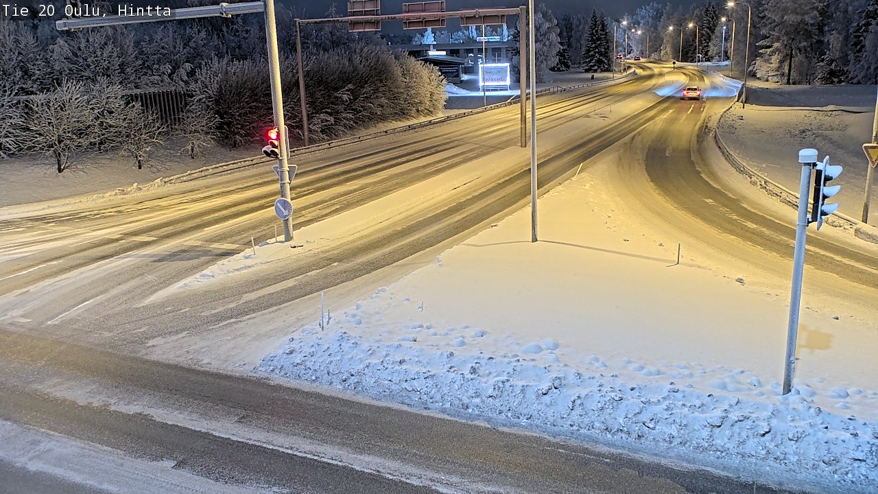 Weather Camera Image Väg 20 Uleåborg, Hintta, Oulu, Pohjois-Pohjanmaa