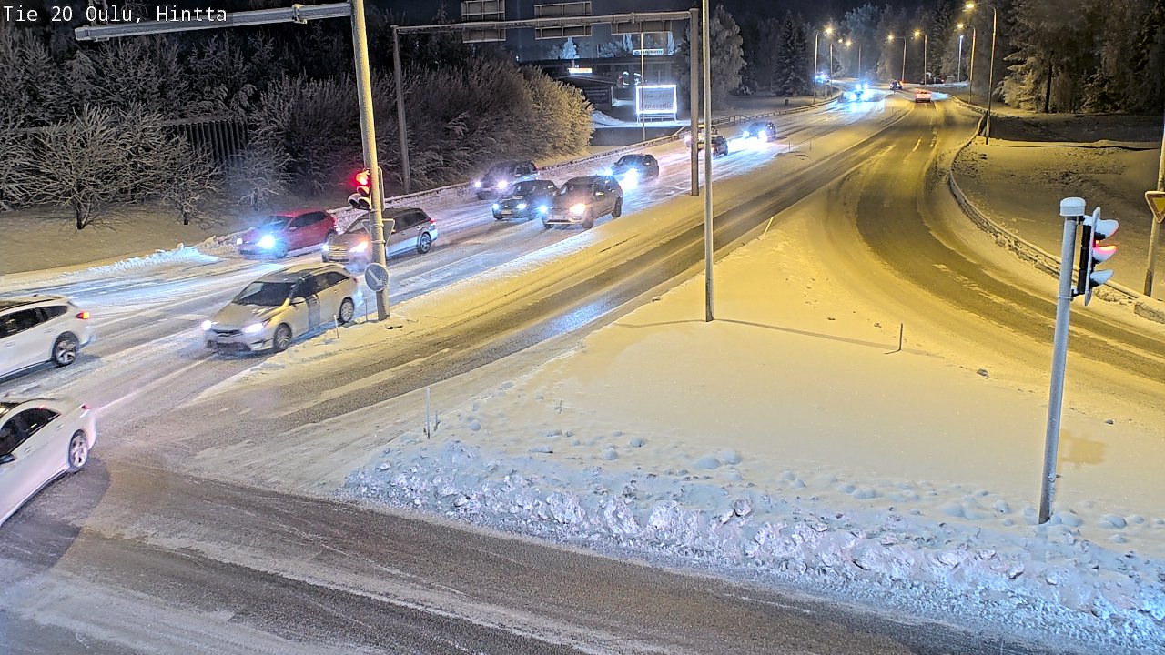 Weather Camera Image Väg 20 Uleåborg, Hintta, Oulu, Pohjois-Pohjanmaa