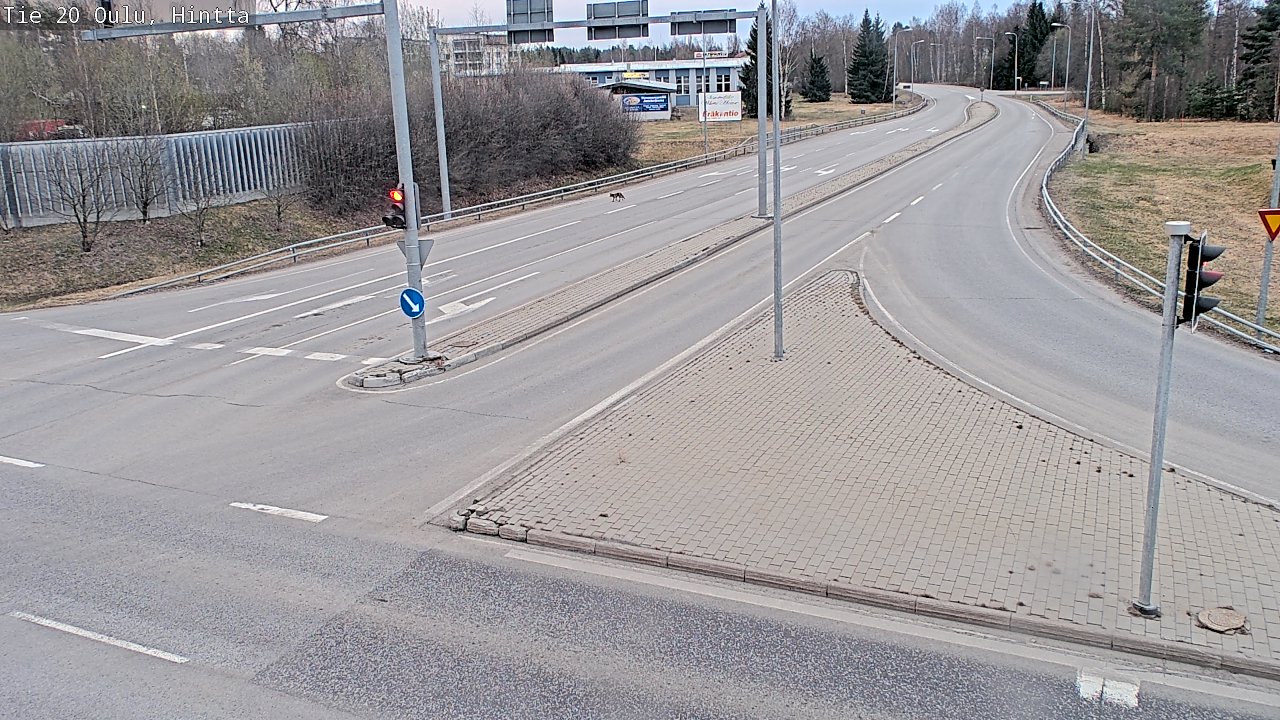 Weather Camera Image Väg 20 Uleåborg, Hintta, Oulu, Pohjois-Pohjanmaa
