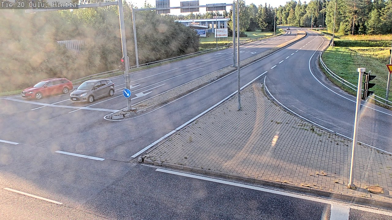 Weather Camera Image Väg 20 Uleåborg, Hintta, Oulu, Pohjois-Pohjanmaa