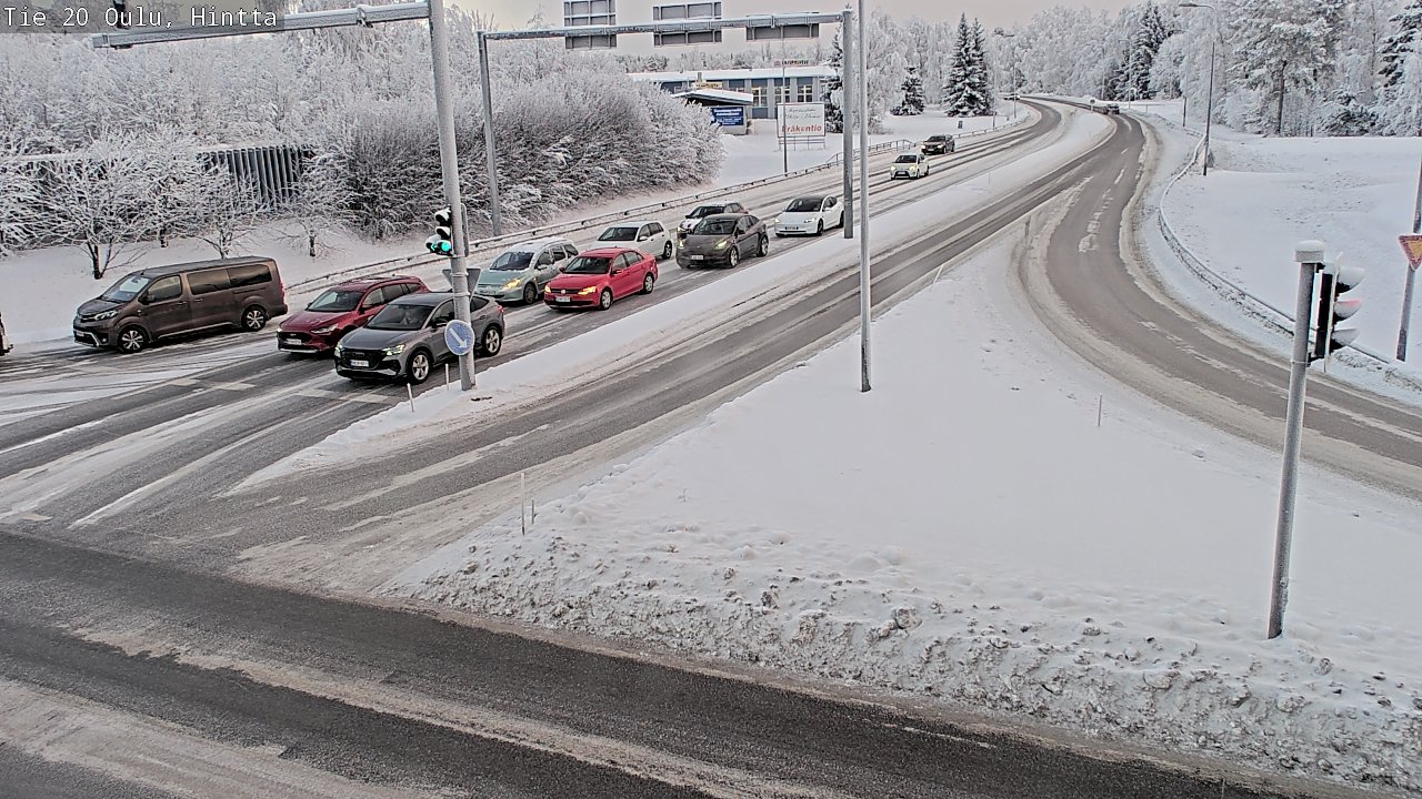 Weather Camera Image Väg 20 Uleåborg, Hintta, Oulu, Pohjois-Pohjanmaa