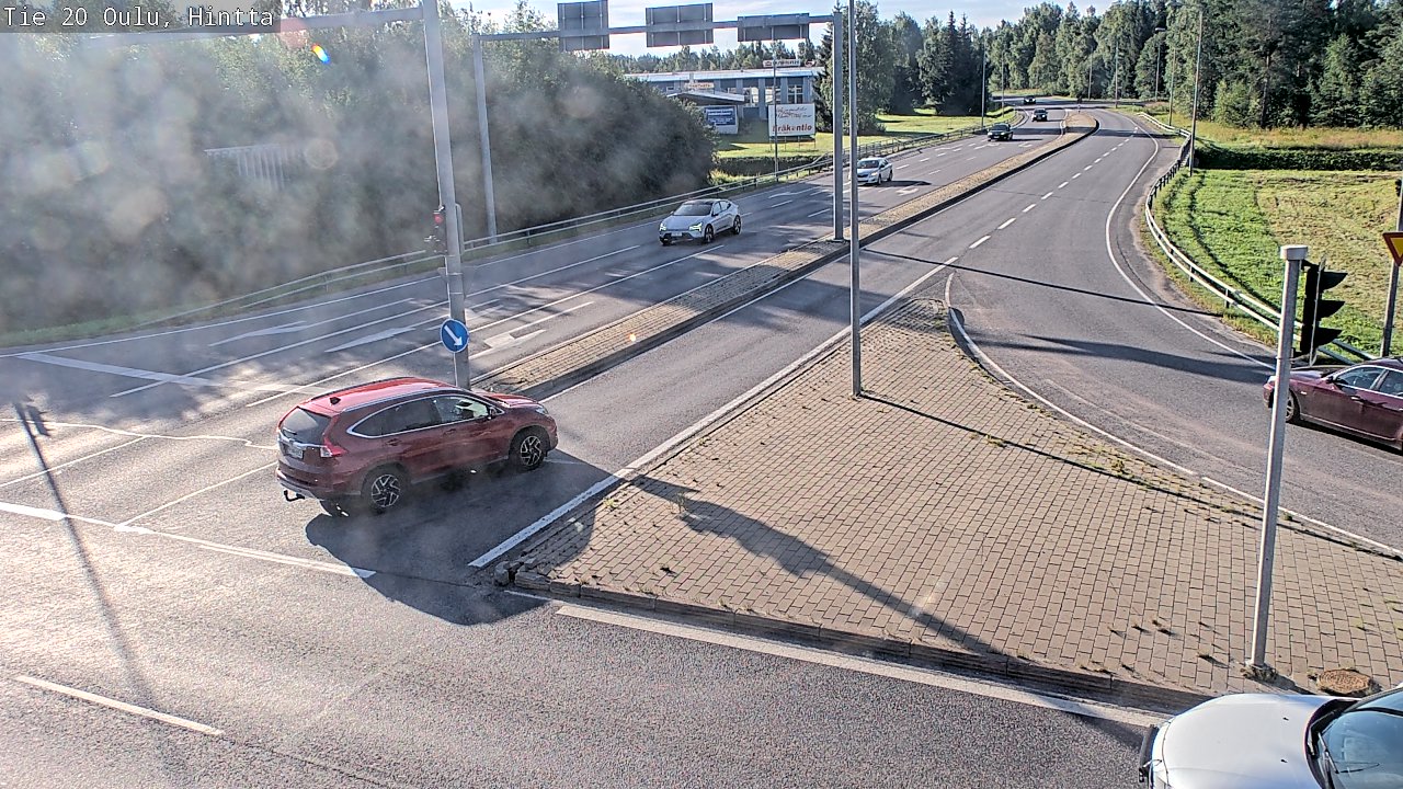 Weather Camera Image Väg 20 Uleåborg, Hintta, Oulu, Pohjois-Pohjanmaa