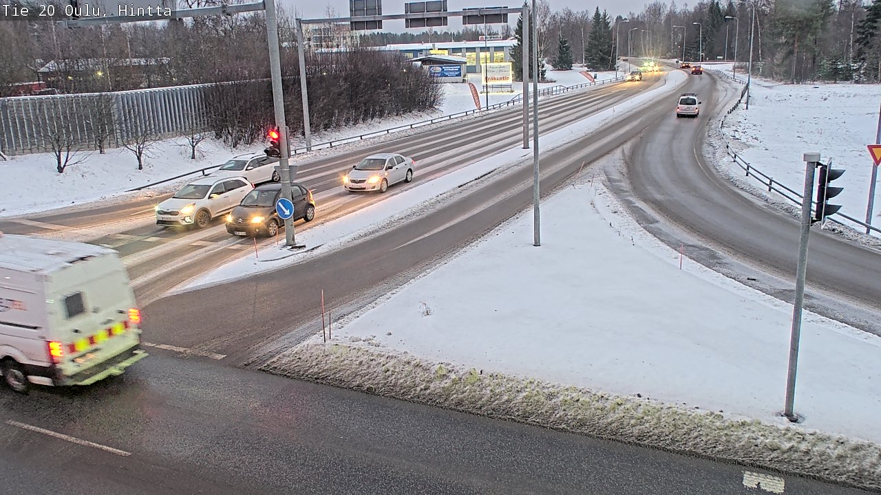 Weather Camera Image Väg 20 Uleåborg, Hintta, Oulu, Pohjois-Pohjanmaa