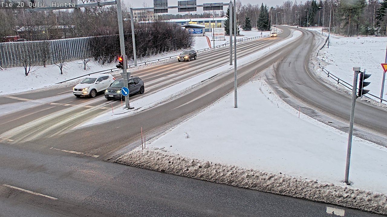 Weather Camera Image Väg 20 Uleåborg, Hintta, Oulu, Pohjois-Pohjanmaa