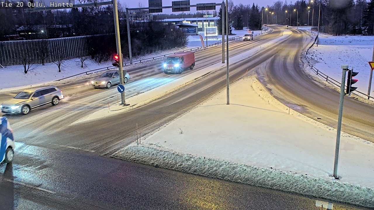 Weather Camera Image Road 20 Oulu, Hintta, Oulu, Pohjois-Pohjanmaa
