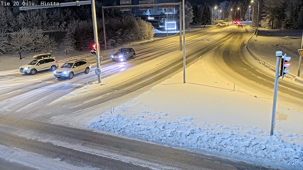 Weather Camera Image Väg 20 Uleåborg, Hintta, Oulu, Pohjois-Pohjanmaa