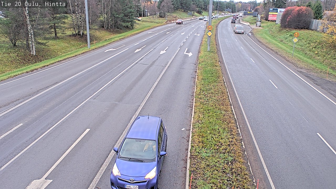 Kelikamerat Kuva Tie 20 Oulu, Hintta, Oulu, Pohjois-Pohjanmaa