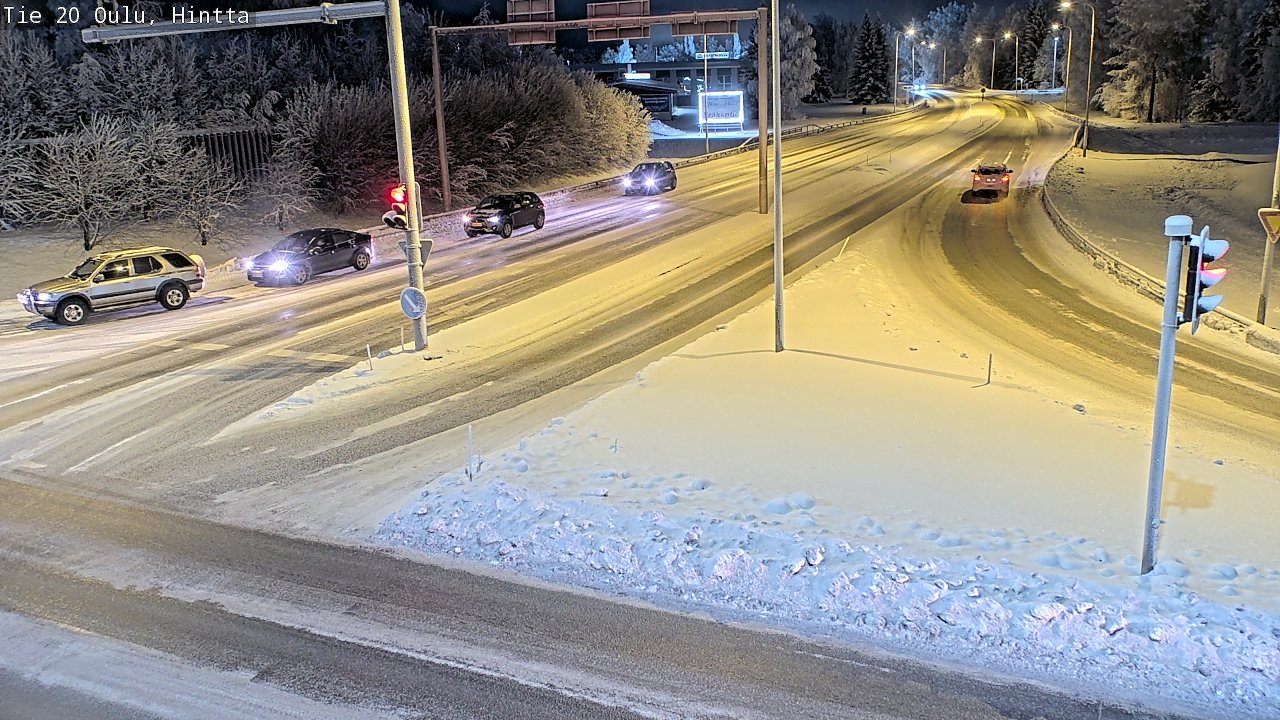 Weather Camera Image Väg 20 Uleåborg, Hintta, Oulu, Pohjois-Pohjanmaa