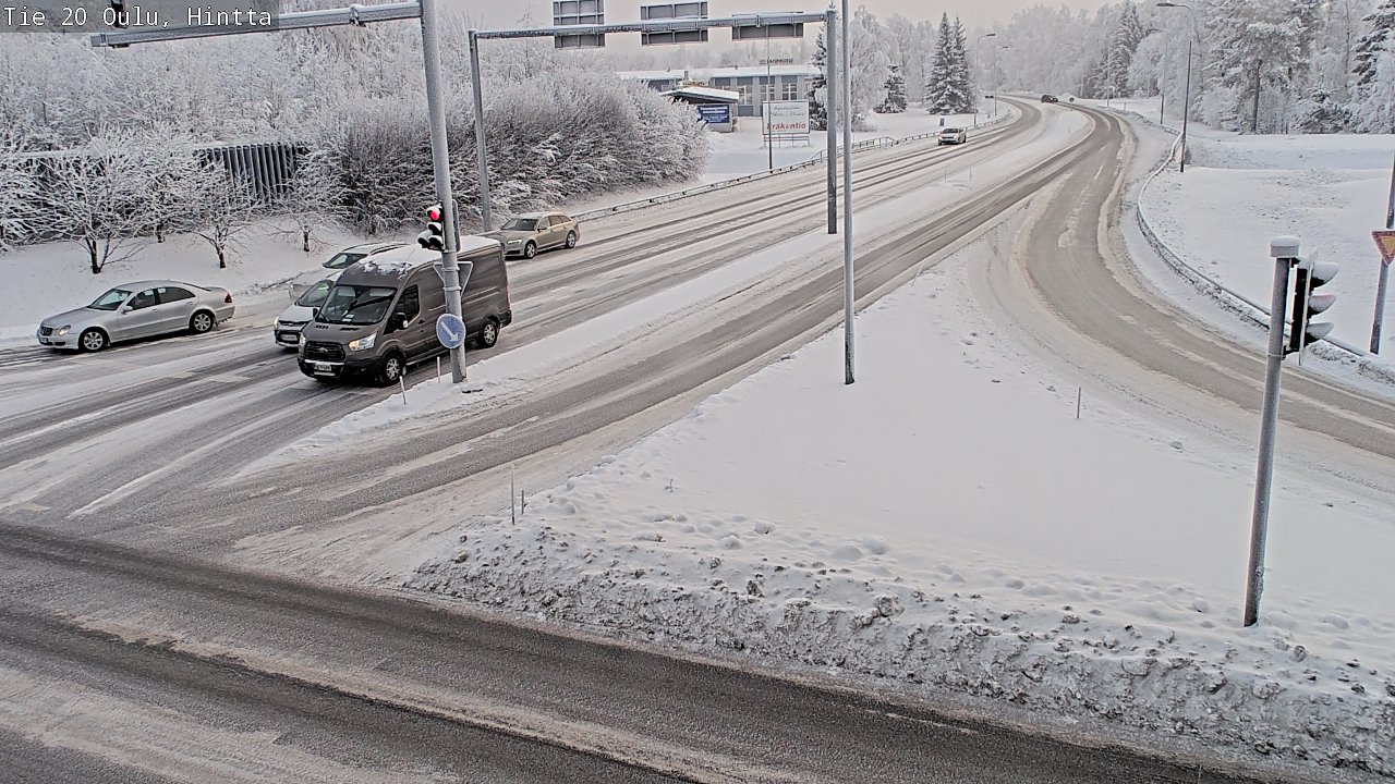 Weather Camera Image Väg 20 Uleåborg, Hintta, Oulu, Pohjois-Pohjanmaa
