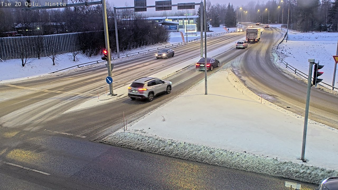 Weather Camera Image Road 20 Oulu, Hintta, Oulu, Pohjois-Pohjanmaa