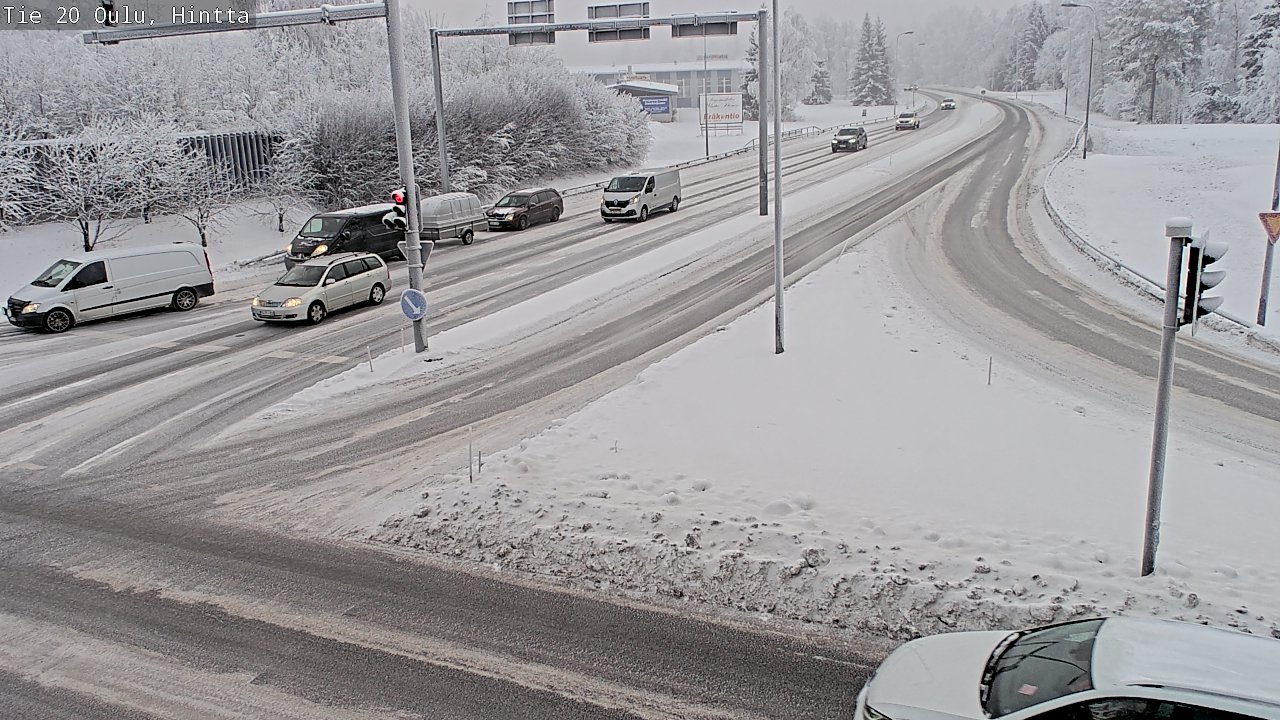Weather Camera Image Väg 20 Uleåborg, Hintta, Oulu, Pohjois-Pohjanmaa