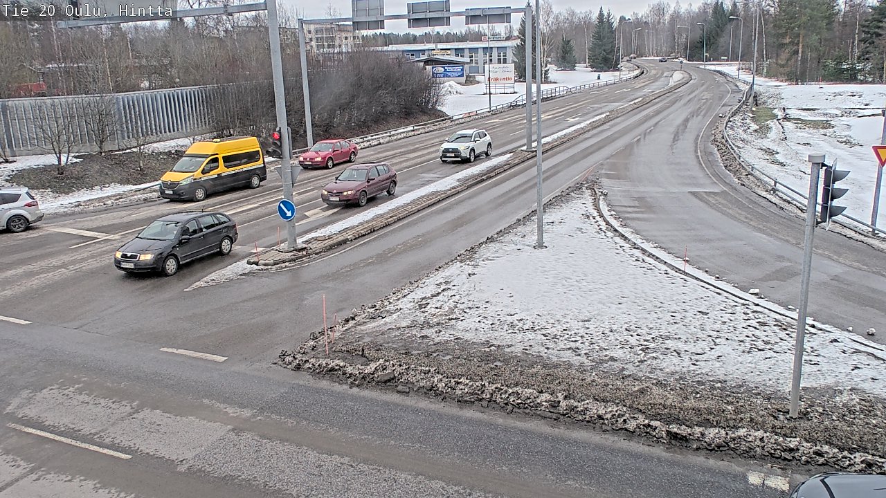 Weather Camera Image Väg 20 Uleåborg, Hintta, Oulu, Pohjois-Pohjanmaa