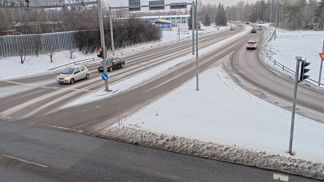 Weather Camera Image Väg 20 Uleåborg, Hintta, Oulu, Pohjois-Pohjanmaa