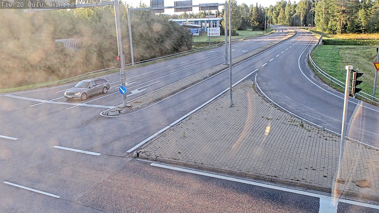 Weather Camera Image Väg 20 Uleåborg, Hintta, Oulu, Pohjois-Pohjanmaa