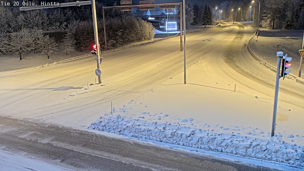 Weather Camera Image Road 20 Oulu, Hintta, Oulu, Pohjois-Pohjanmaa