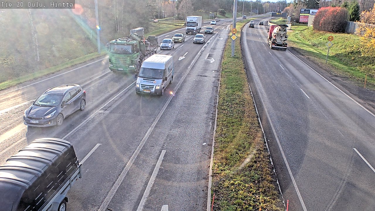 Kelikamerat Kuva Tie 20 Oulu, Hintta, Oulu, Pohjois-Pohjanmaa