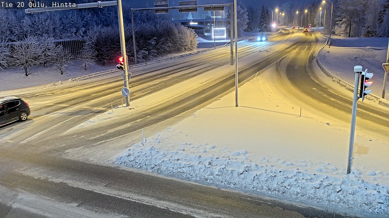 Weather Camera Image Väg 20 Uleåborg, Hintta, Oulu, Pohjois-Pohjanmaa
