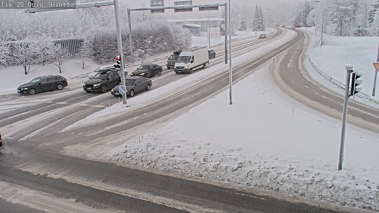 Weather Camera Image Väg 20 Uleåborg, Hintta, Oulu, Pohjois-Pohjanmaa