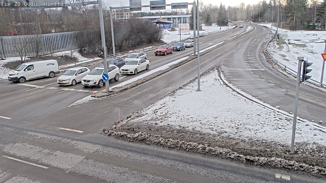 Weather Camera Image Väg 20 Uleåborg, Hintta, Oulu, Pohjois-Pohjanmaa