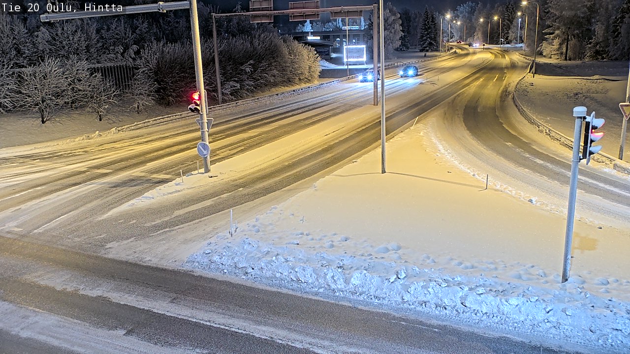 Weather Camera Image Väg 20 Uleåborg, Hintta, Oulu, Pohjois-Pohjanmaa