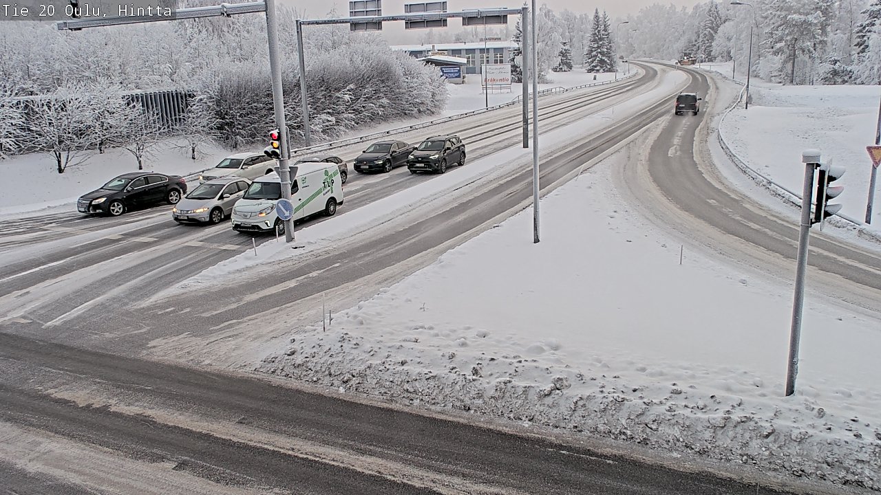 Weather Camera Image Väg 20 Uleåborg, Hintta, Oulu, Pohjois-Pohjanmaa
