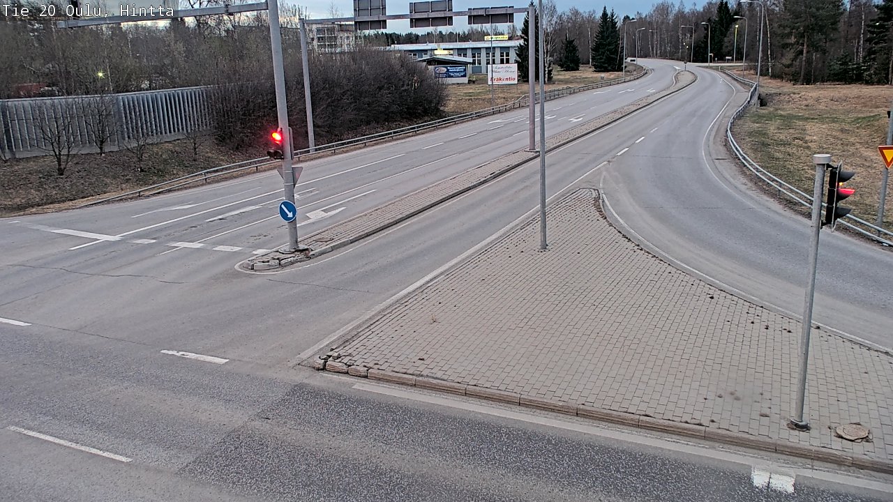 Weather Camera Image Väg 20 Uleåborg, Hintta, Oulu, Pohjois-Pohjanmaa