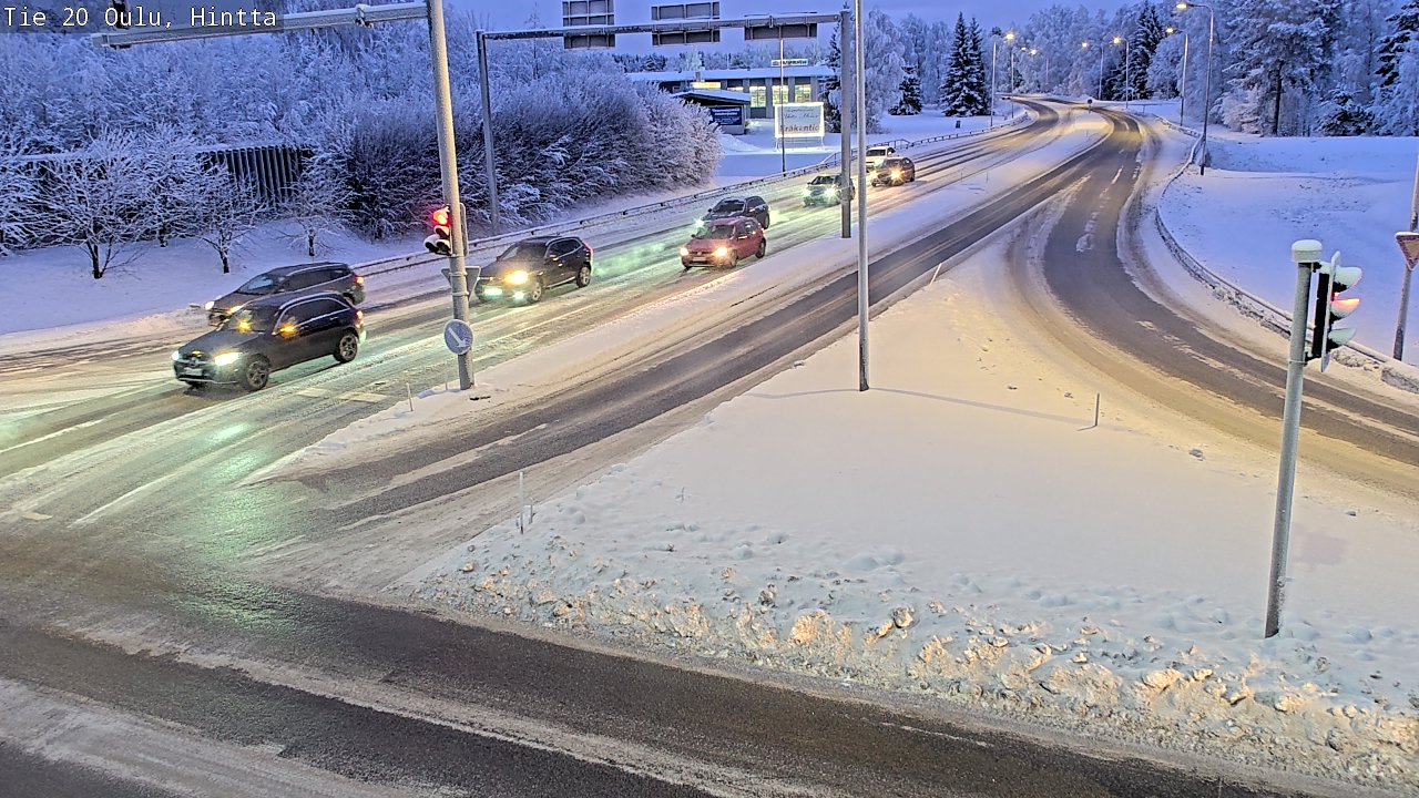 Weather Camera Image Väg 20 Uleåborg, Hintta, Oulu, Pohjois-Pohjanmaa