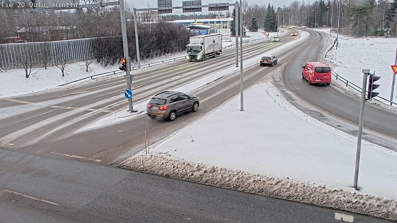 Weather Camera Image Väg 20 Uleåborg, Hintta, Oulu, Pohjois-Pohjanmaa