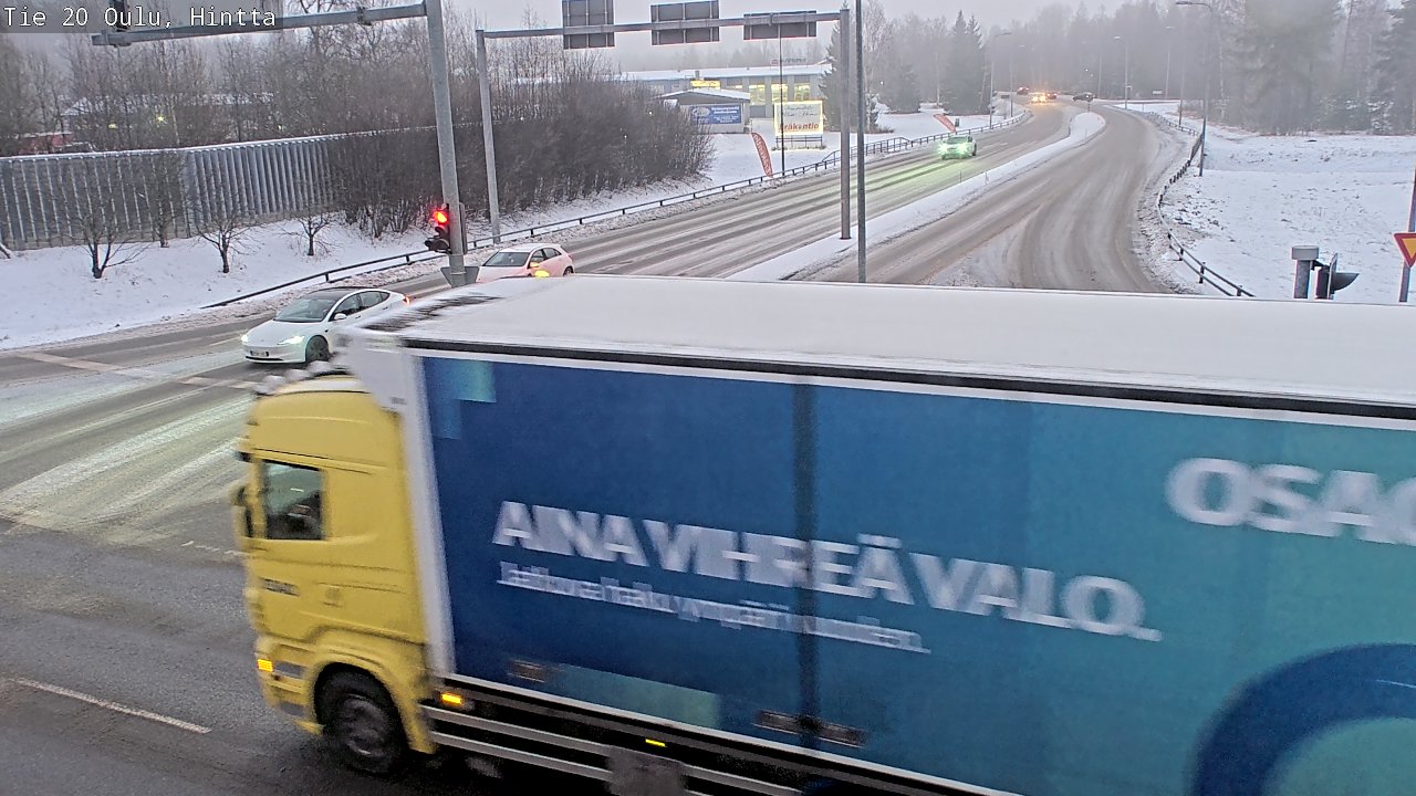 Weather Camera Image Road 20 Oulu, Hintta, Oulu, Pohjois-Pohjanmaa