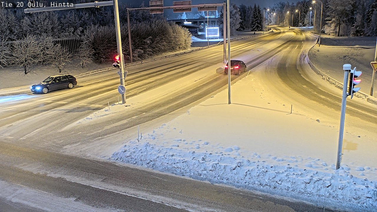 Weather Camera Image Väg 20 Uleåborg, Hintta, Oulu, Pohjois-Pohjanmaa