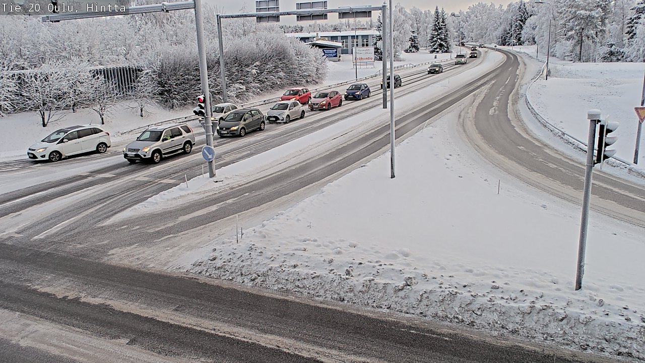 Weather Camera Image Väg 20 Uleåborg, Hintta, Oulu, Pohjois-Pohjanmaa