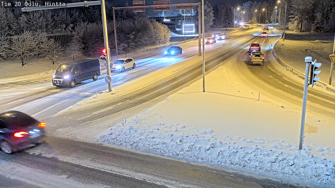 Weather Camera Image Väg 20 Uleåborg, Hintta, Oulu, Pohjois-Pohjanmaa
