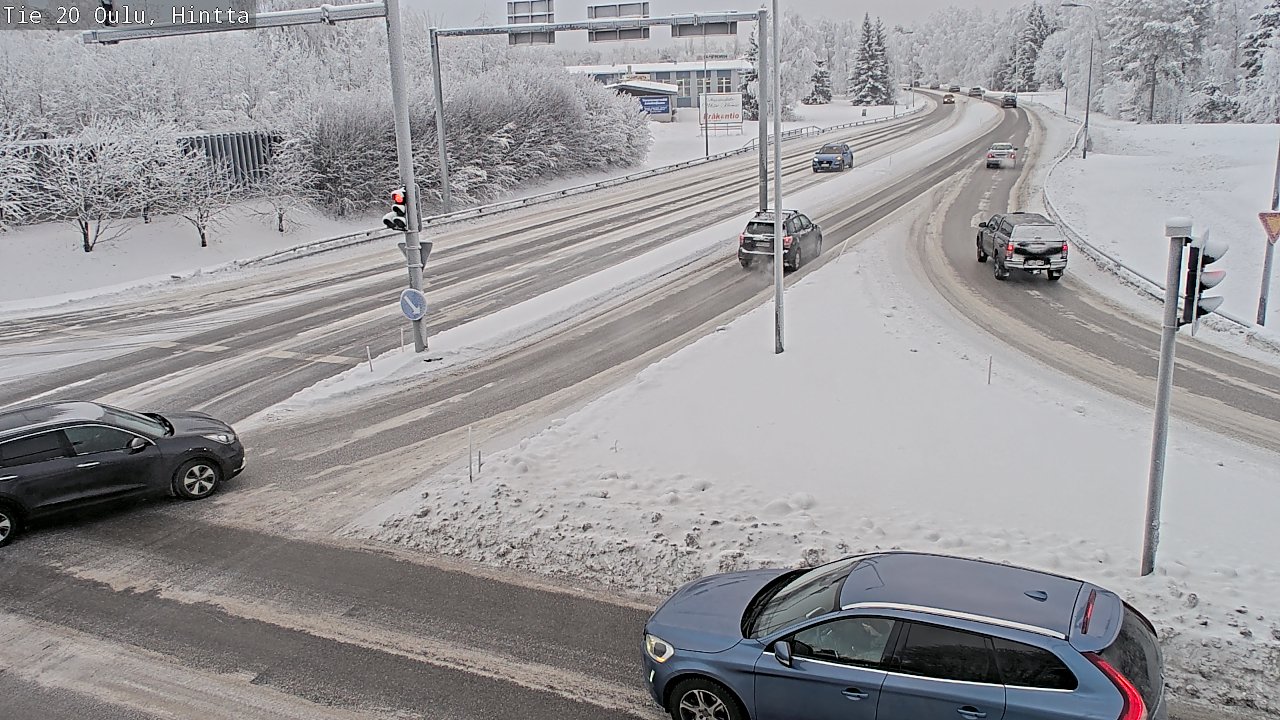 Weather Camera Image Väg 20 Uleåborg, Hintta, Oulu, Pohjois-Pohjanmaa