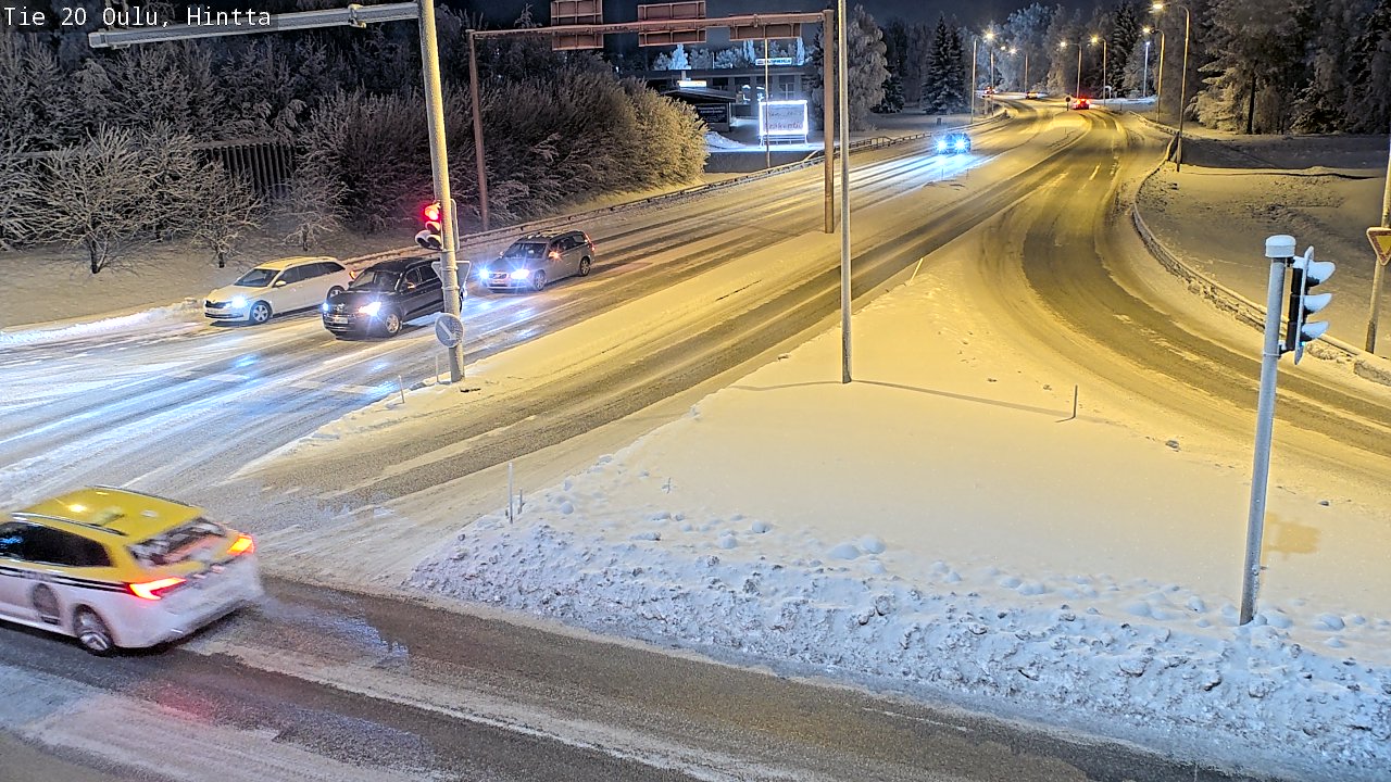 Weather Camera Image Väg 20 Uleåborg, Hintta, Oulu, Pohjois-Pohjanmaa