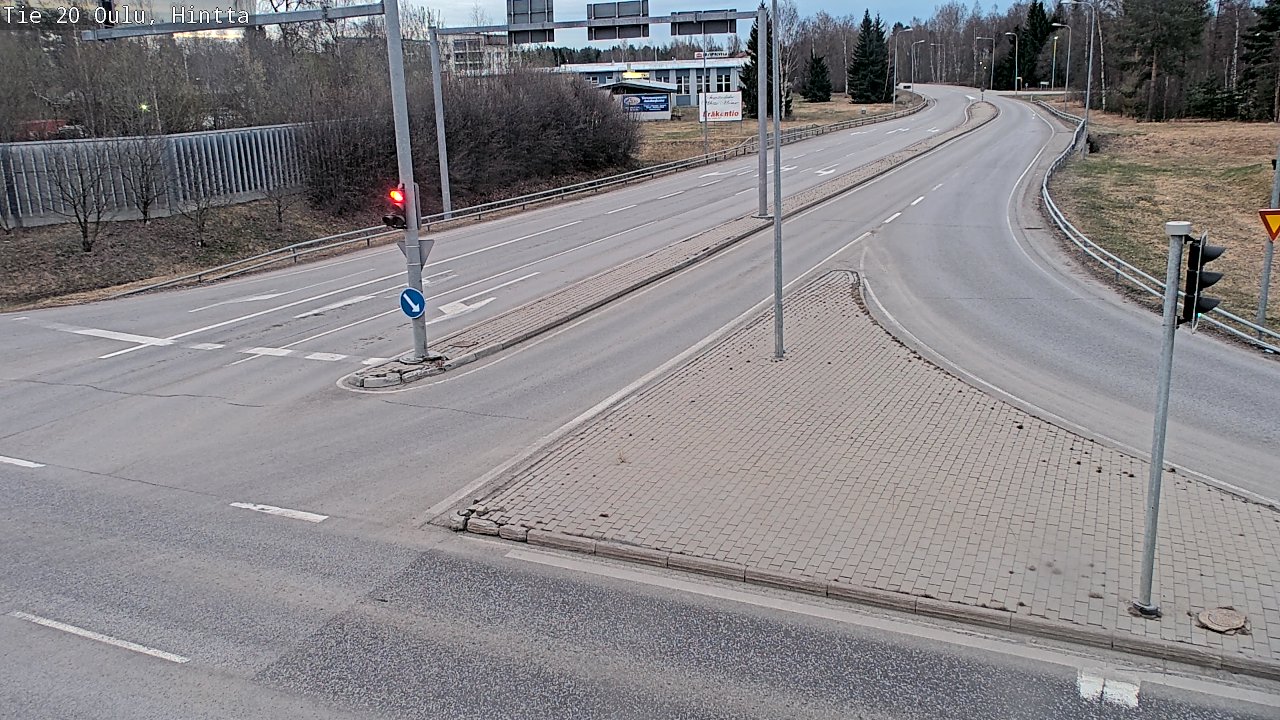 Weather Camera Image Väg 20 Uleåborg, Hintta, Oulu, Pohjois-Pohjanmaa