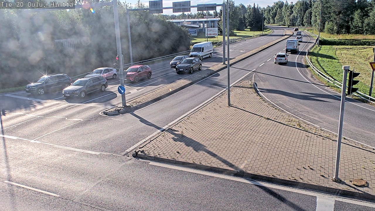 Weather Camera Image Väg 20 Uleåborg, Hintta, Oulu, Pohjois-Pohjanmaa
