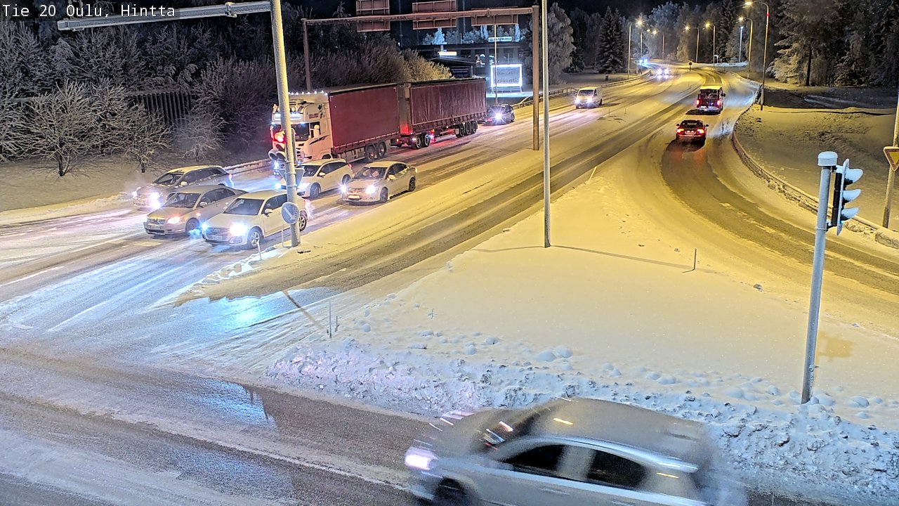 Weather Camera Image Väg 20 Uleåborg, Hintta, Oulu, Pohjois-Pohjanmaa
