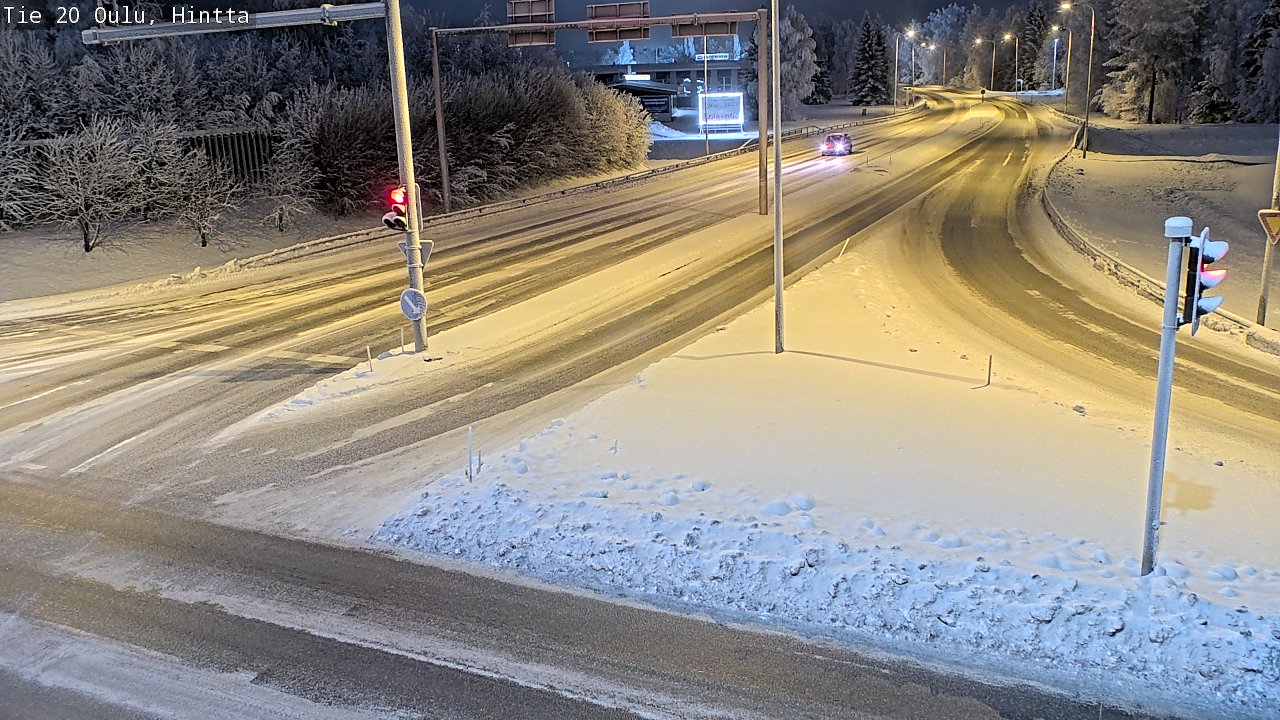 Weather Camera Image Väg 20 Uleåborg, Hintta, Oulu, Pohjois-Pohjanmaa