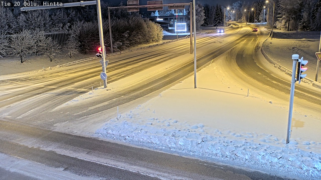 Weather Camera Image Väg 20 Uleåborg, Hintta, Oulu, Pohjois-Pohjanmaa