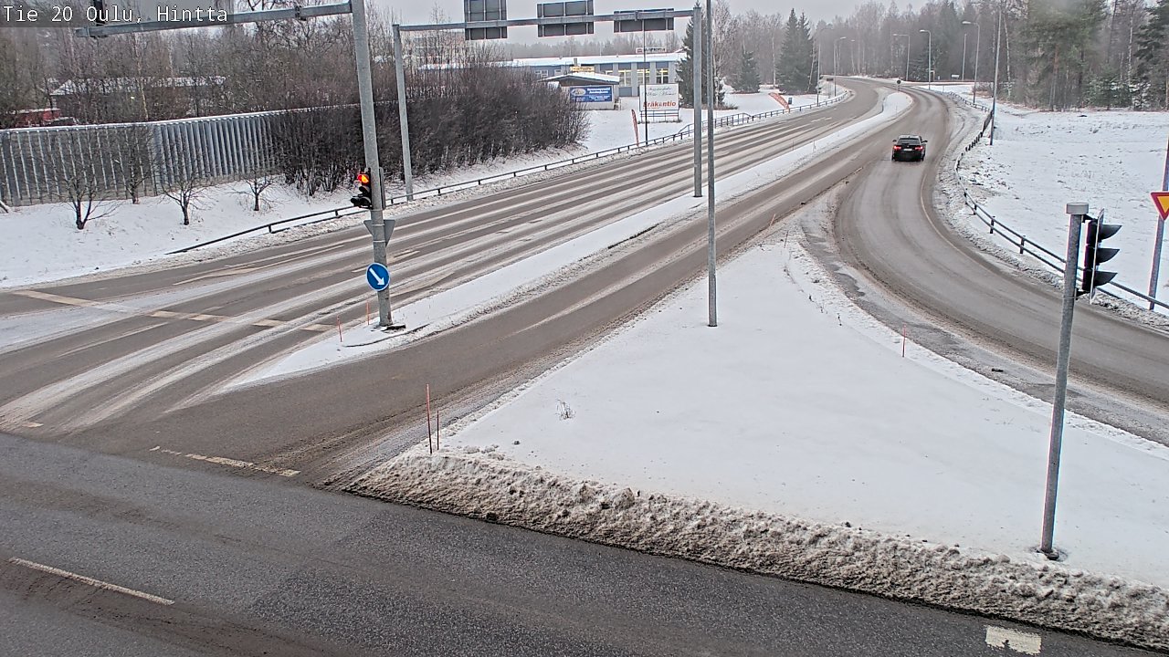 Weather Camera Image Väg 20 Uleåborg, Hintta, Oulu, Pohjois-Pohjanmaa