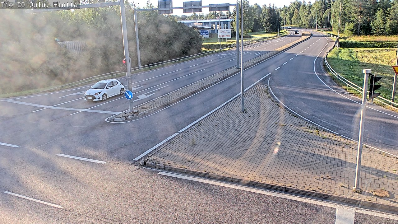 Weather Camera Image Väg 20 Uleåborg, Hintta, Oulu, Pohjois-Pohjanmaa