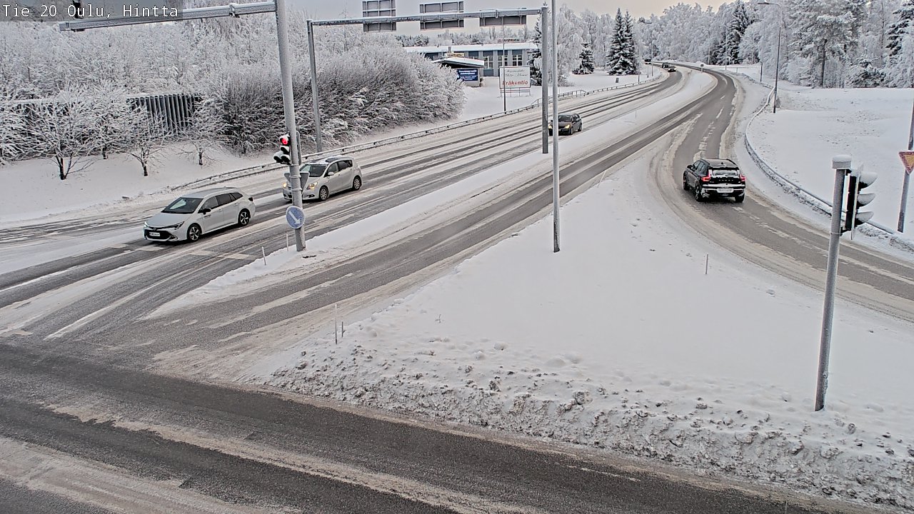 Weather Camera Image Väg 20 Uleåborg, Hintta, Oulu, Pohjois-Pohjanmaa