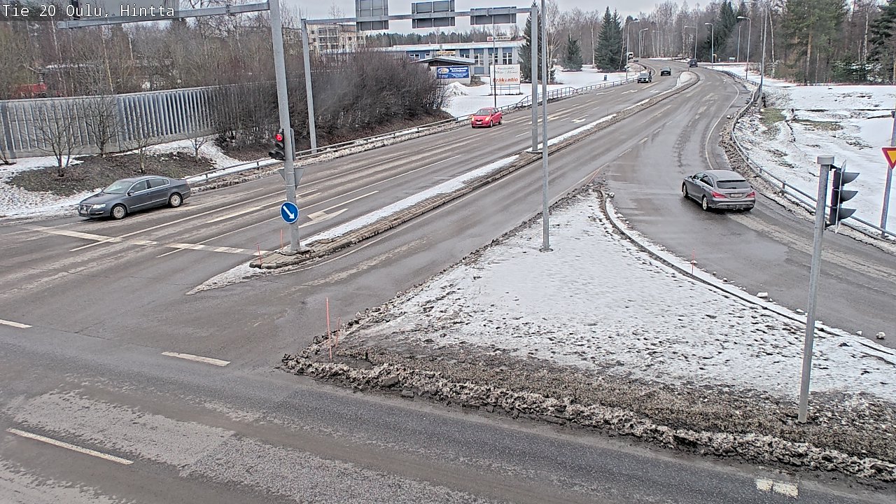 Weather Camera Image Väg 20 Uleåborg, Hintta, Oulu, Pohjois-Pohjanmaa
