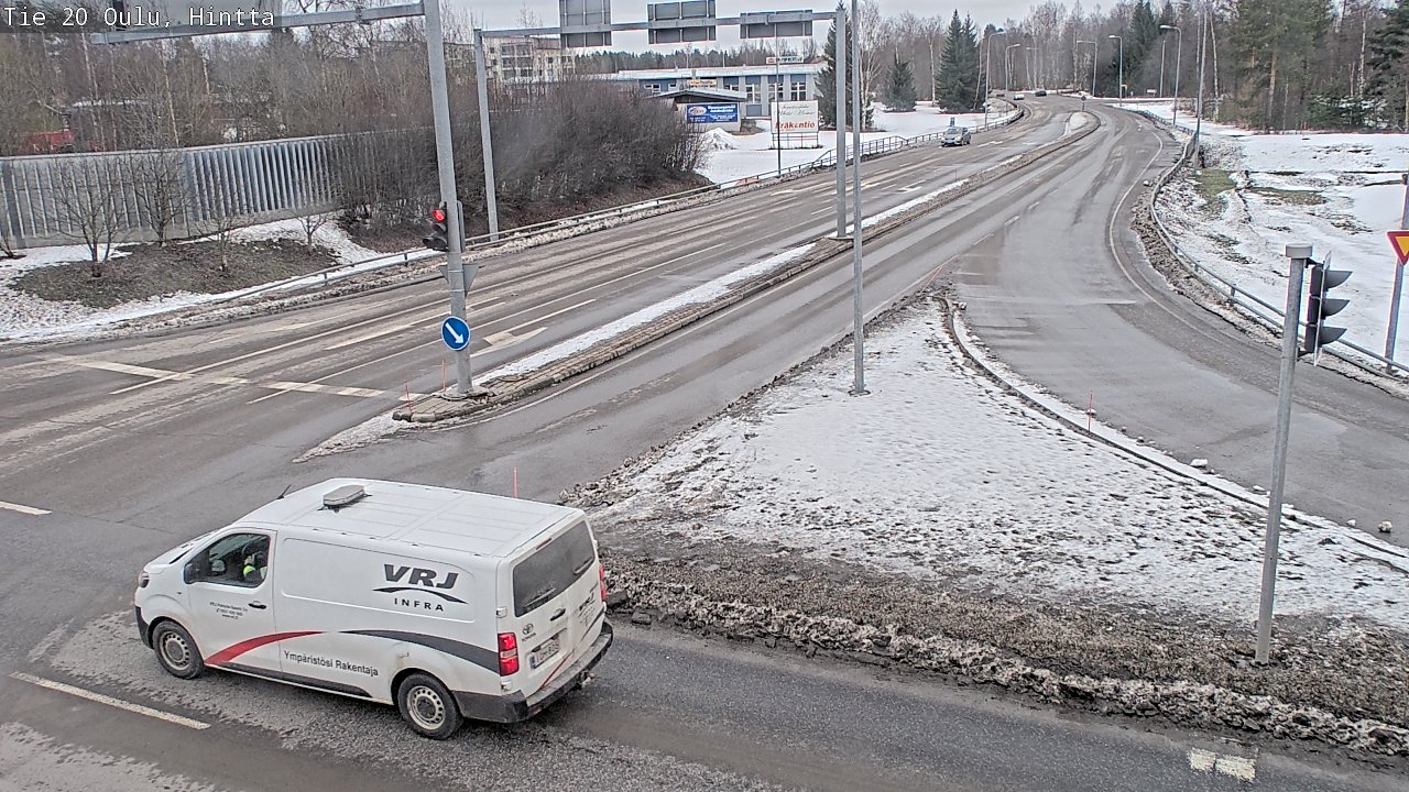 Weather Camera Image Väg 20 Uleåborg, Hintta, Oulu, Pohjois-Pohjanmaa