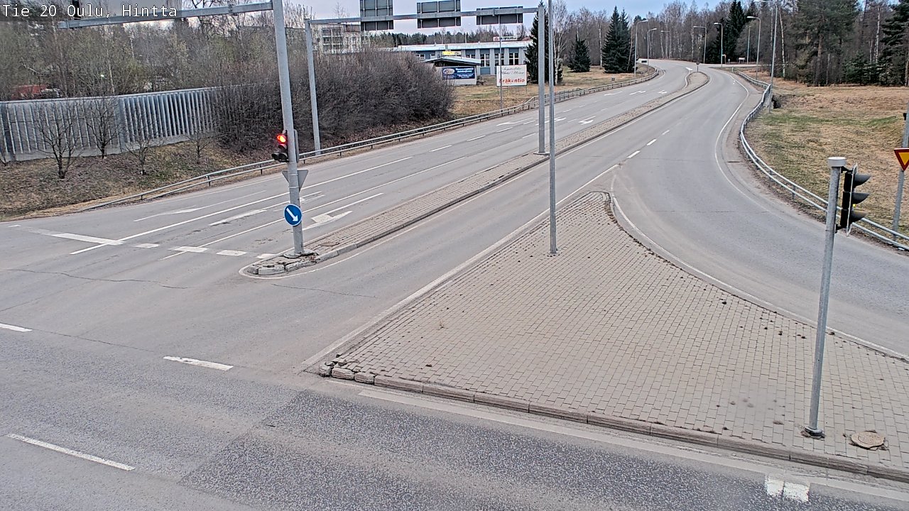 Weather Camera Image Väg 20 Uleåborg, Hintta, Oulu, Pohjois-Pohjanmaa