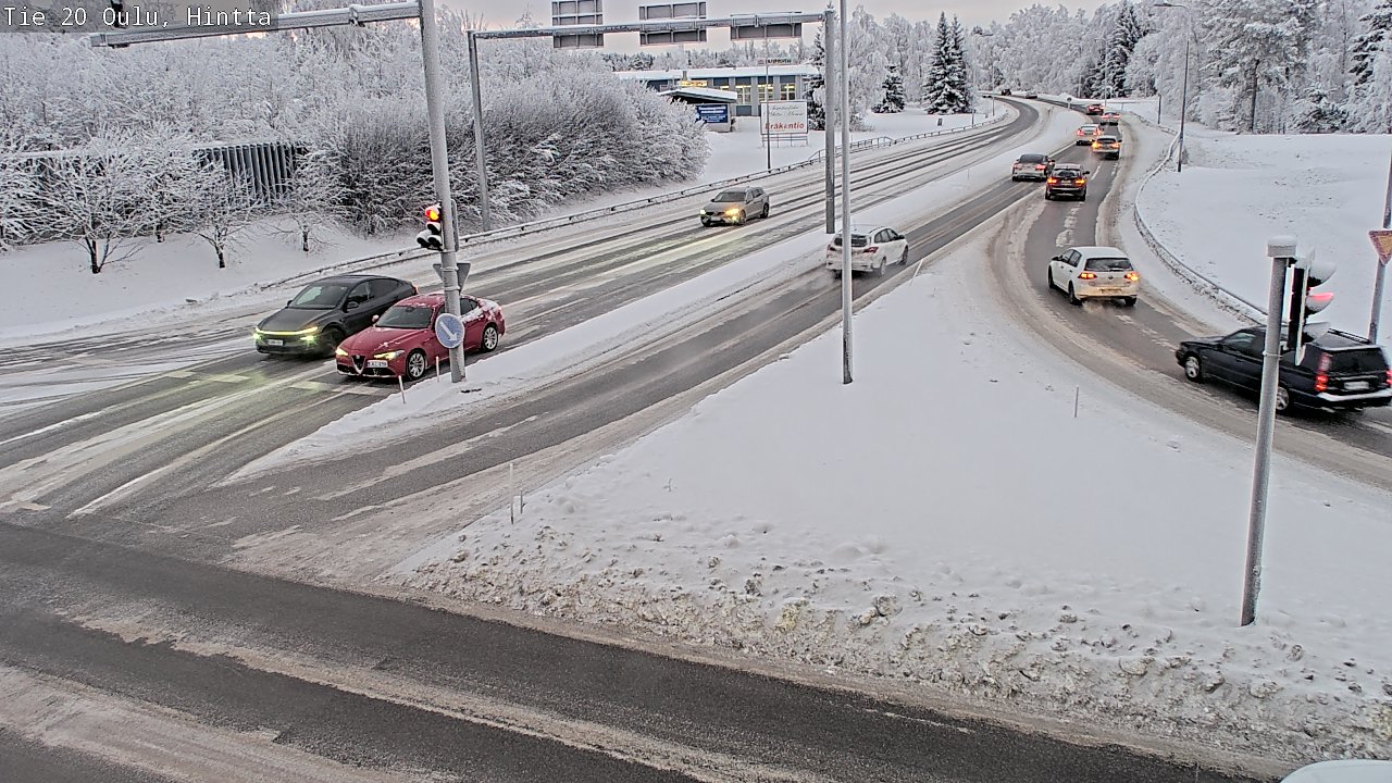 Weather Camera Image Väg 20 Uleåborg, Hintta, Oulu, Pohjois-Pohjanmaa