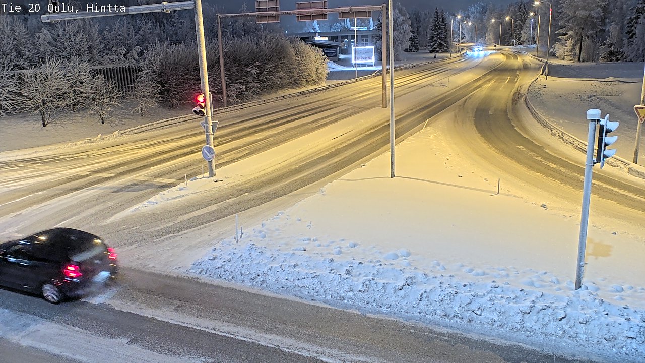 Weather Camera Image Väg 20 Uleåborg, Hintta, Oulu, Pohjois-Pohjanmaa