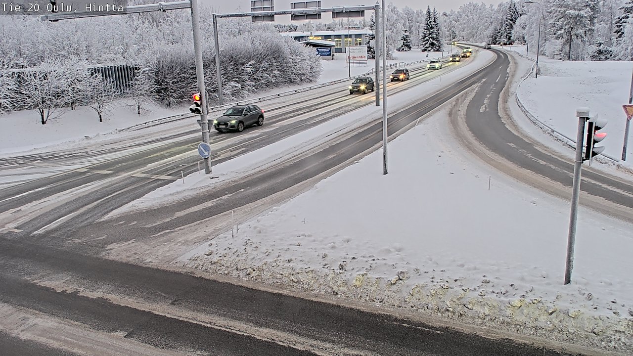 Weather Camera Image Väg 20 Uleåborg, Hintta, Oulu, Pohjois-Pohjanmaa