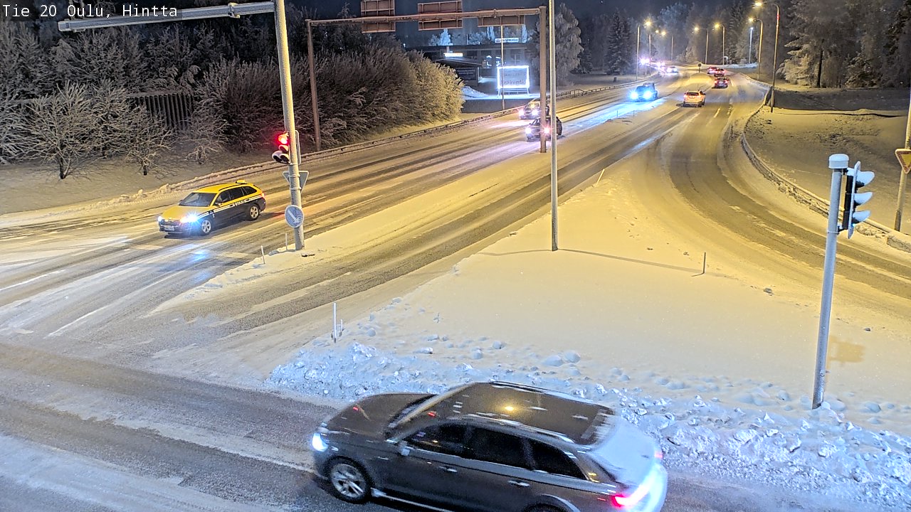 Weather Camera Image Väg 20 Uleåborg, Hintta, Oulu, Pohjois-Pohjanmaa